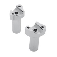 Riser rialzi supporti cromati dritti 3.5"(8.89 cm) manubrio 1" Harley Davidson  