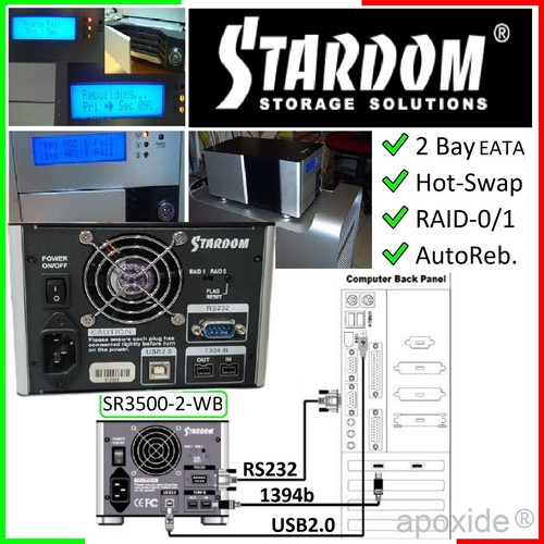 Stardom sr3500 2 bays - stardom™sr3500-2-wb★2,