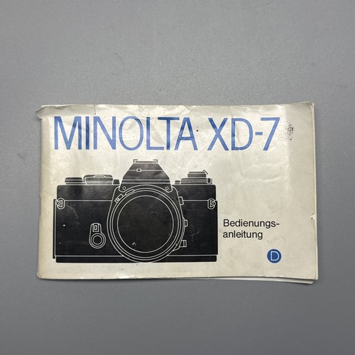 Minolta manuale di - xd-7,