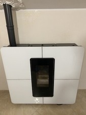 Termostufa a pellet THERMOROSSI SLIMQUADRO IDRA MAXI 21,9 KW  - Bianca