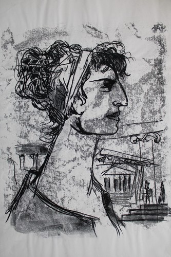 Ritratto donna romana greca - di, romana/greca
