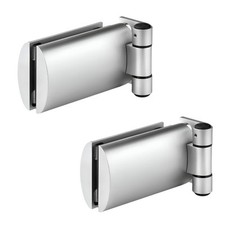 Cerniere per porte in vetro Meroni colore argento opaco 2pz