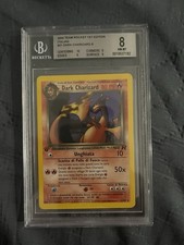 2000 Team Rocket 1ed Edizione ITA dark Charizard No Holo BGS 8 Nm/mint