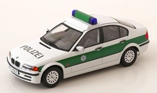Scala 1:18 KK BMW Serie 3 E46 Polizia 1999 bianco/verde