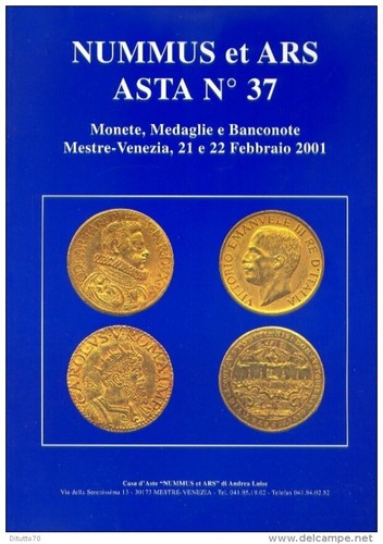 Nummus ars catalogo - nummus, asta