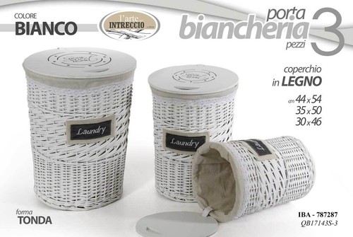 Ceste vimini bianco - vimini,