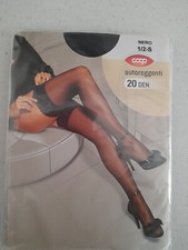 Calze  autoreggenti 20 denari balza in pizzo con silicone