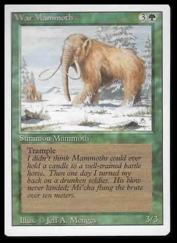 War mammoth revised verde - 3°,