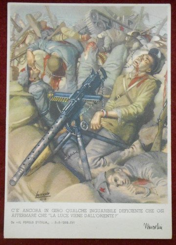 Cartolina boccasile militare - cartolina,