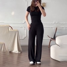 Set pantaloni donna girocollo