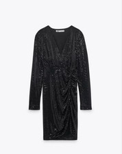 Abito Zara paillettes nero