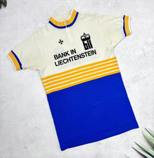 Maglia ciclismo vintage anni 70 Bank in Liechtenstein di Befa Sport taglia media