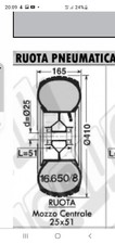 Ruota Completa 16 6.50 8 Rotopressa 16x6.50-8 6 ply 6 giro andanatore 67.190