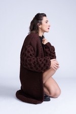 cardigan lungo donna