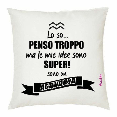 Cuscino 40x40 scritta - cuscino,