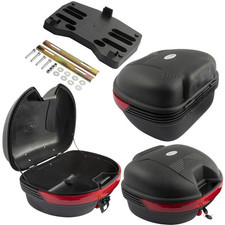 Bauletto Moto Scooter Piastra Universale Riflettori Sgancio Rapido Valigia 34LT