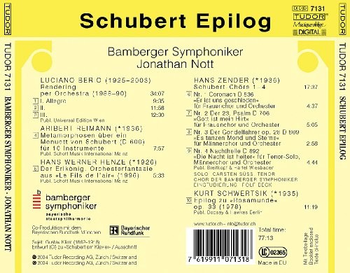 Schubert epilog berio - epilog:,