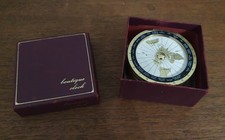 Orologio sveglia da tavolo rotondo Wehrle World Time vintage