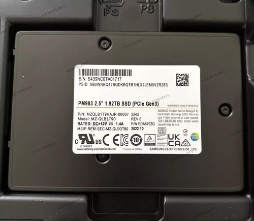 Samsung pm983 ssd 2 5 - samsung, 1,92