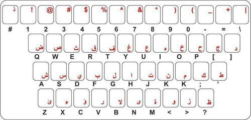 Adesivo autocollante tastiera - adesivo,