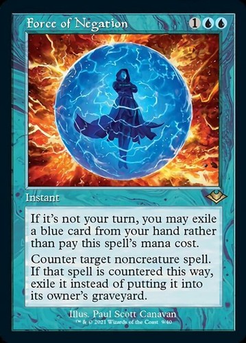 Mtg force negation foil - negation, exc