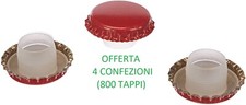 4 CONFEZIONI DA 200 Tappi