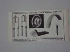advertising Pubblicità 1970 CERIANI FORCELLE/CERCHI/AMMORTIZZATORI