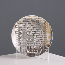 Piatto Piero Fornasetti Vintage Serie Calendario Design Anni '90 Originale