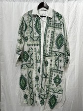 Zara donna ricamato garza midi