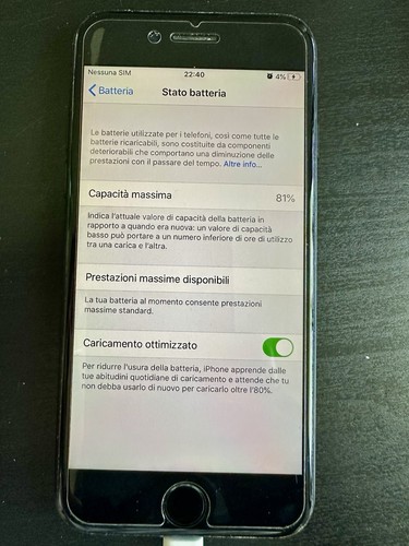 Iphone 128gb nero opaco - 7,