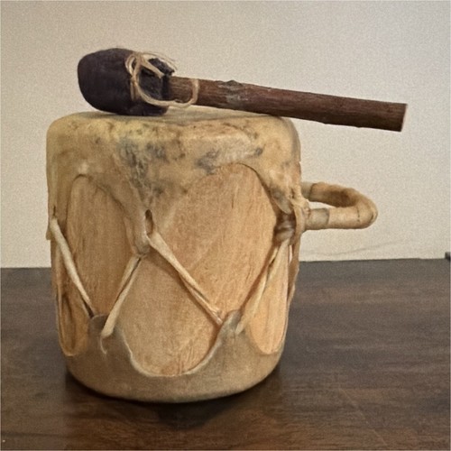 Tamburo mano pelle grezza - in,