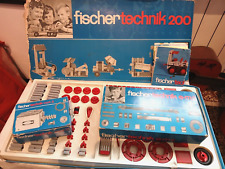 3 Scatole Fischer Technik 200 + MOT 3 + E-M 2 Meccano Vintage gioco