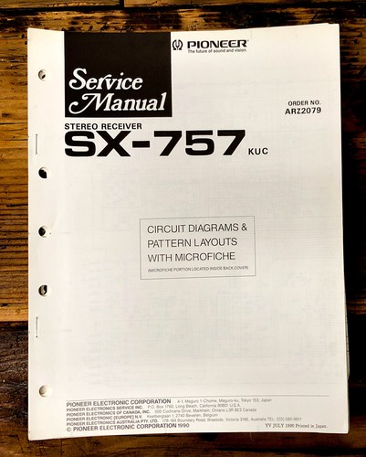 Pioneer 757 ricevitore - sx-757,