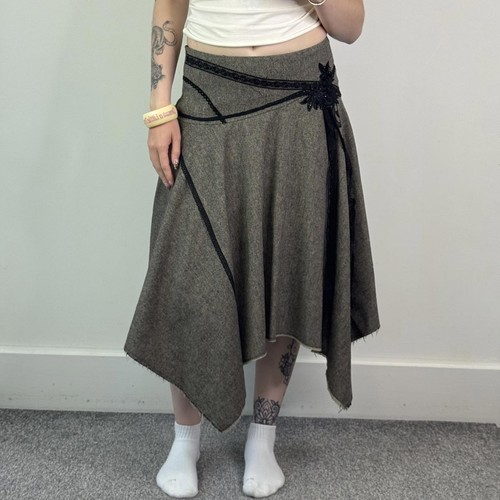 Maxi gonna asimmetrica vintage
