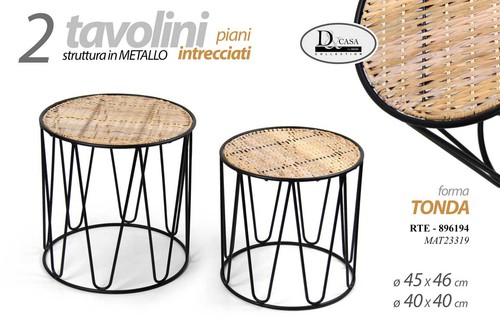 Set tavolini tondi salotto - set,