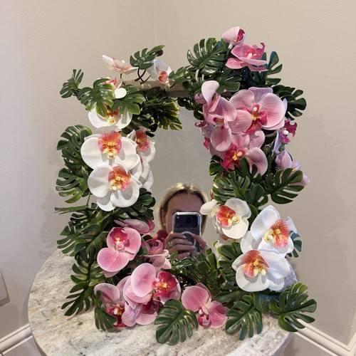 Specchio finto fiore con