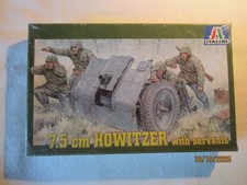 1/35 Italeri 7.5 cm howitzer with servants