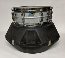 Vintage Ludwig Acrolite 14 x 5" Ludalloy rullante tamburo blu oliva distintivo con custodia OEM