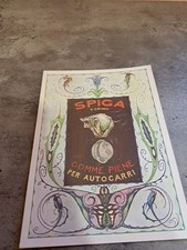 PUBBLICITÀ  VINTAGE SPIGA TORINO GOMME PIENE PER AUTOCARRI