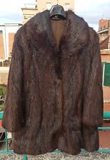 Cappotto pelliccia castoro vintage taglia M donna lunghezza media perfette condizioni