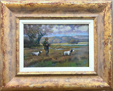 Dipinto Olio Tavola Caccia