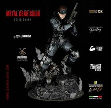 Solid Snake Action Figure Statua collezione Metal Gear Solid 12K Made in Italy