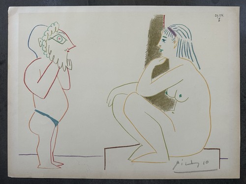 Pablo picasso firmato 1954 - picasso,