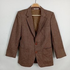 Giacca Burberry pura lana vintage colore beige taglia M fantasia tartan