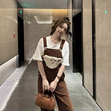 Tuta Salopette Donna Marrone