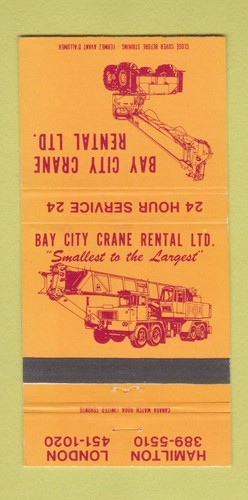 Copertina matchbook bay city - matchbook,
