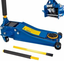 Cric Auto Sollevatore idraulico Crick Professionale 4t Ribassato Doppio Pistone 