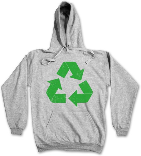 Felpa con cappuccio recycle - con,