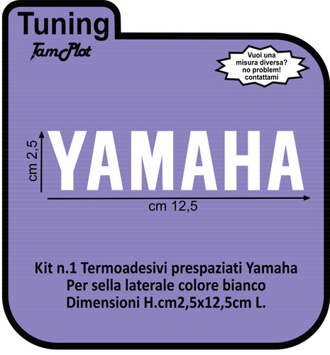 Adesivo yamaha scritta termica - adesivo,