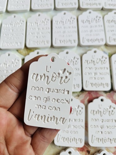 Tags segnaposto gesso - 40,